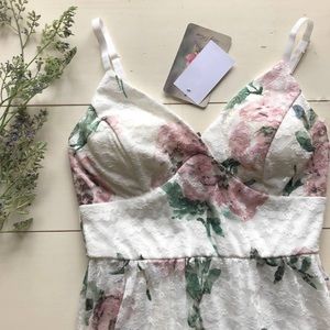 Lily Rose All Over Lace High-Low Maxi Dress